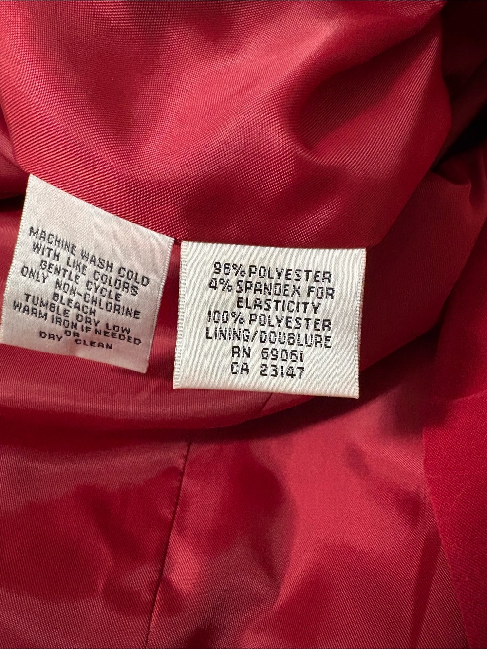Talbots Stretch Button Front Red Vest Size  Large - Picture 6 of 6
